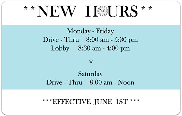 New Hours 2026